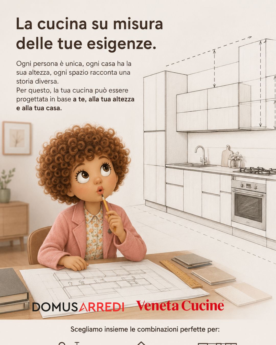 Qual è l’altezza giusta della cucina? Guida ergonomica completa | Domus Arredi Lissone