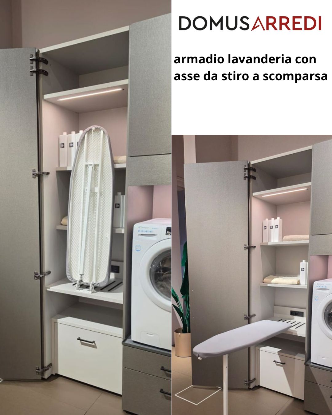 mobile lavanderia con asse da stiro